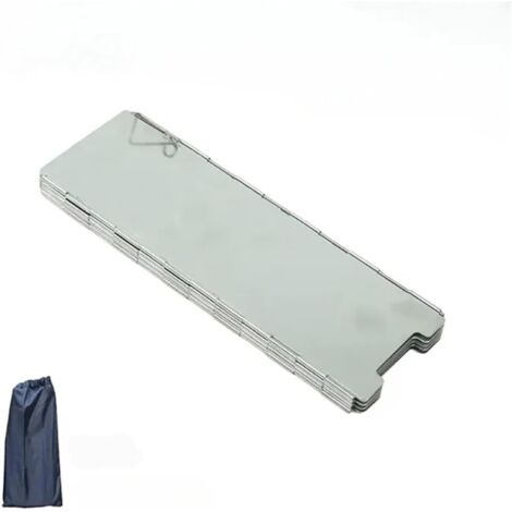 Pare-Vent pour RéChaud De Camping Pare-Brise Pliable for réchaud à gaz, Pare-Brise de Camping en Plein air, Alliage d'aluminium, Coupe-Vent for brûleur (1/5)