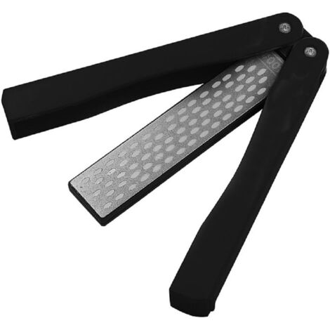 Aiguiseurs de couteau, 400/600 Grit pliant poche diamant pierre à aiguiser, poche à double face pierre à aiguiser pour Camping en plein air cuisine jardin (1/5)