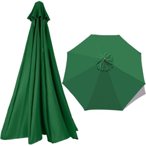 300cm Cover, 2.7m Cloth for Garden Patio Umbrella Replacement Parasol Canopy, Colors, (Color Khaki, Size : 300cm/9.8ft (6ribs) (1/5)