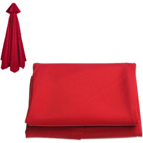 Replacement Market Umbrella Canopy, Outdoor Parasol Top Cover, Umbrella Canopy Replacement, Patio Umbrella Canopy Cover Replacement, 10 Ft 8 Ribs 6 Ribs Umbrella (Color : Red, Size : 3m/10ft- (1/5)
