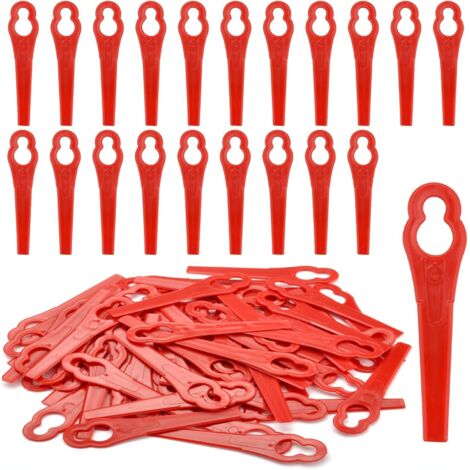 Lot de 100 lames de rechange en plastique pour coupe-bordure GE-CT 18 Li Kit/Li-Solo, GC-CT 18/24 Li-Solo/Li P-Solo/Li P Kit,FRT18A /FRT18A1 (1/5)