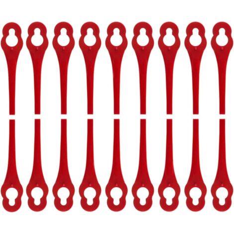 100 pièces lames de rechange compatibles avec coupe bordure IKRA IART 2520, lames en nylon pour IAT 20-1M (1/5)