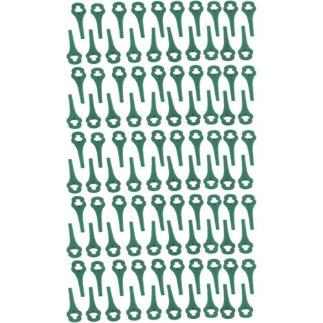 100pcs Plamer en Plastique Pares de Tondeuse à Gazon Remplacement des Lames de Coupe 85 Mm (Vert) (1/5)