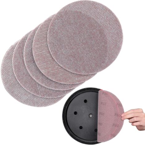Treillis Feuilles Abrasive 225mm, 25 Pièces Papier a Poncer 80 Grains Abrasives Papier pour Ponceuses pour cloisons sèches (1/5)