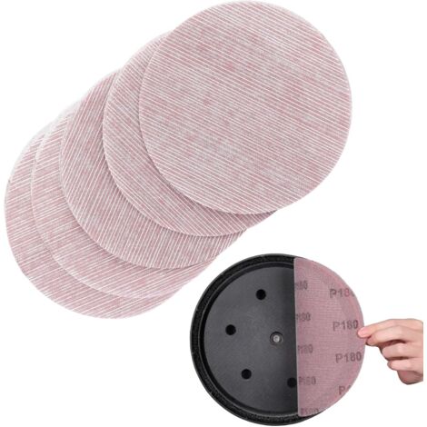 Treillis Feuilles Abrasive 225mm, 25 Pièces Papier a Poncer 180 Grains Abrasives Papier pour Ponceuses pour cloisons sèches (1/5)