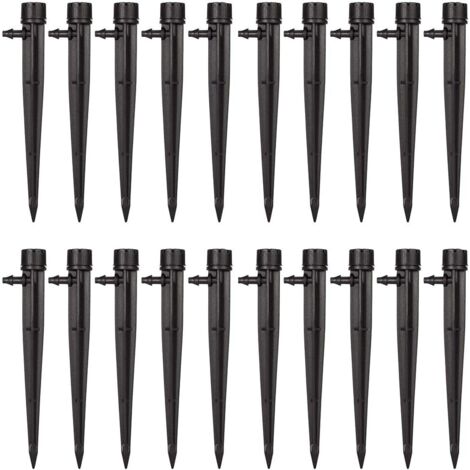 Goutteurs D'Irrigation, Automatique De Micro Arroseurs Irrigation 360 ° Réglable, Connecteur Pour Tuyau De 4Mm / 7Mm,, 20 Morceaux,8 Trous Système D'Arrosage Réglable, (1/5)