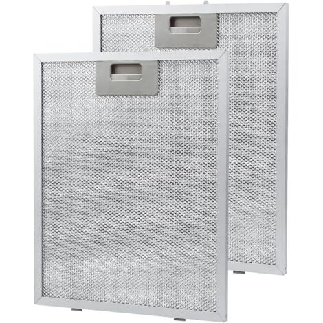 Filtre à Graisse Métallique Pour Hotte de Cuisine/Ventilation de Ventilateur D'extraction  Argent 320 x 260 mm (Pack de 2)