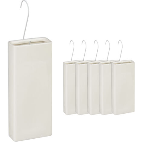 Humidificateur D’Air Pour Le Radiateur, Lot Pratique De 6, À Suspendre, En Céramique, Crème (1/5)