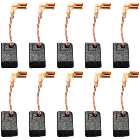 Lot de 10 balais de charbon 6×9×13 mm – Compatibles avec moteurs électriques d'outils (perceuses, meuleuses, etc.)