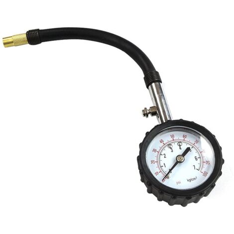 Manomètre Pression Pneu Jauges, Jauge Gonflage des Pneus, Pistolet Gonflage Manomètre, Convient pour Mesurer la Pression des Pneus pour une Conduite Plus Sûre(Noir) (1/5)