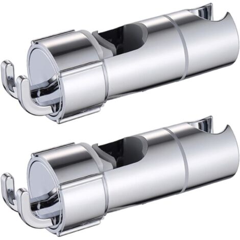 Lot de 2 supports de pommeau de douche, espacement des trous de 18 à 25 mm, support de pommeau de douche réglable, accessoires de pommeau de douche (SL) (1/5)