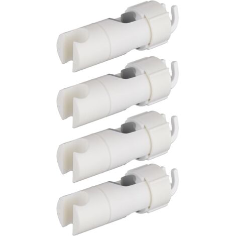 Lot de 4 supports de pommeau de douche, espacement des trous de 18 à 25 mm, support de pommeau de douche réglable, pièces d'accessoires de pommeau de douche (WT) (1/5)