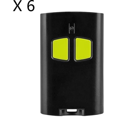 Lot de 6 Télécommandes de Portail 2 Canaux (433.92 MHz) - Code Roulant Avancé 128 bits, Compatibles avec Benincà TO.GO 2VA (1/2)