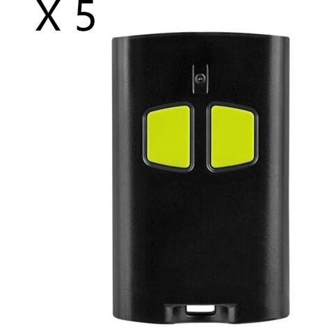 Lot de 5 Télécommandes de Portail 2 Canaux (433.92 MHz) - Code Roulant Avancé 128 bits, Compatibles avec Benincà TO.GO 2VA (1/2)
