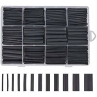Gaine Thermoretractable Noire 625pcs Gaine Thermo Retractable Gaines Thermoretractables Un Assortiment de 8 Tailles 1 – 10 mm