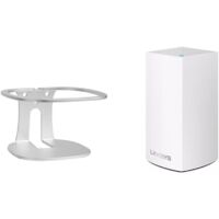 Compatible With Linksys Ac3900M Holder Wall Mount Linksys Ac3900M Stand Accessories, Smart Home Speaker Accessories Rack (Linksys Ac3900M, Silver) 2 Pieces