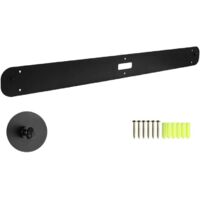 Compatible With Sonos Playbar Wall Mount, Sonos Playbar Stand Accessories With Integrated Cable Management, Smart Home Speaker Accessories Rack (Sonos Playbar, Black) 2 Pieces
