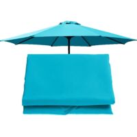 Canopy 300cm8 Ribs Cover, Colors, Top Only, Garden Parasol Replacement Umbrella Cloth (Color : Navy, Si