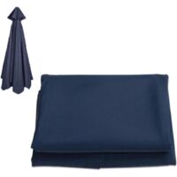 Replacement Market Umbrella Canopy, Outdoor Parasol Top Cover, Umbrella Canopy Replacement, Patio Umbrella Canopy Cover Replacement, 10 Ft 8 Ribs 6 Ribs Umbrella (Color : Navy Blue, Size : 3m