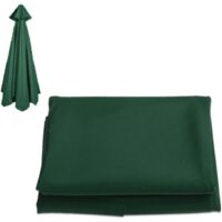 Replacement Market Umbrella Canopy, Outdoor Parasol Top Cover, Umbrella Canopy Replacement, Patio Umbrella Canopy Cover Replacement, 10 Ft 8 Ribs 6 Ribs Umbrella (Color : Dark Green, Size : 3