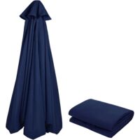 10 Ft Patio Umbrella Canopy Replacement Fade and Tear Resistant Outdoor Table Market Umbrella Cover for Lawn Garden Backyard Sand and Pool Fits 8 Ribs/6 Ribs
