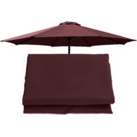 Canopy 300cm8 Ribs Cover, Colors, Top Only, Garden Parasol Replacement Umbrella Cloth (Color : Navy, Si