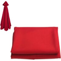 Replacement Market Umbrella Canopy, Outdoor Parasol Top Cover, Umbrella Canopy Replacement, Patio Umbrella Canopy Cover Replacement, 10 Ft 8 Ribs 6 Ribs Umbrella (Color : Red, Size : 3m/10ft-