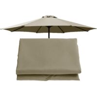 Canopy 300cm8 Ribs Cover, Colors, Top Only, Garden Parasol Replacement Umbrella Cloth (Color : Navy, Si