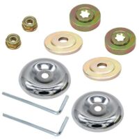 8 Pièces Detachees Debroussailleuse, Kit Ecrou Tete Debroussailleuse Universelle, Kit Fixation Ecrou Lame Boîte, pour Pieces Detachees pour Debroussailleuse et Tondeuses à Gazon