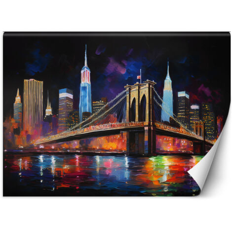 Fototapete Stadt Abstraktion Brücke New York 200x140 cm (1/5)
