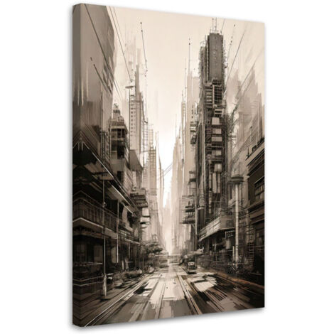 Tableau déco Ville Architecture Sépia 40x60 (1/5)