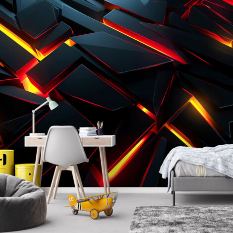 Papier peint Abstraction futuriste en 3D 300x210