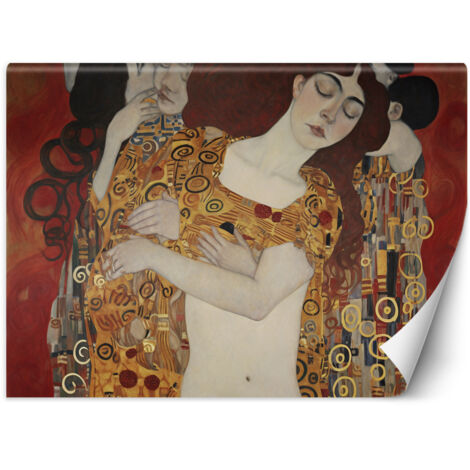 Papier peint Baiser de femme abstrait - G. Klimt 200x140 (1/5)