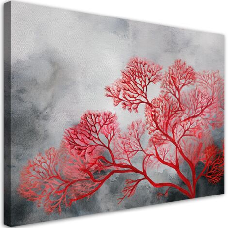 Tableau déco Arbres Plantes Rouge 100x70 (1/5)