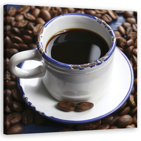 Tableau déco Tasse de café noir 40x40 (1/5)