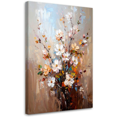 Tableau déco Bouquet de fleurs délicat 70x100 (1/5)