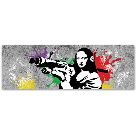 Impression Sur Toile Mona Lisa – 44,5 X 55,5 Cm, Multicolore, Art Mural