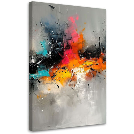 Tableau déco Abstraction colorée Expression 40x60 (1/5)