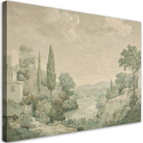 Tableau déco Paysage Italie Vintage 90x60 (1/5)
