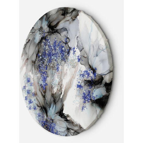 Tableau sur toile Image circulaire Aquarelle abstraite florale 40x40 (1/5)