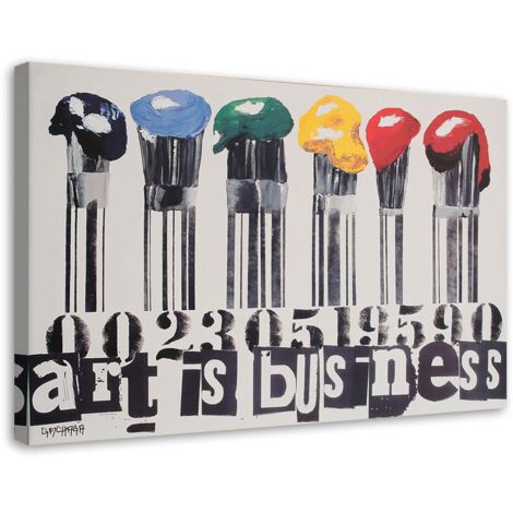 Tableau sur toile Abstrait Pinceaux colorés 100x70 (1/5)