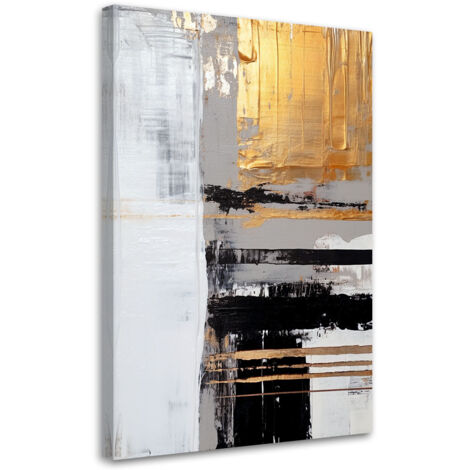 Tableau sur toile Tableau sur toile Abstraction dorée 40x60 (1/5)