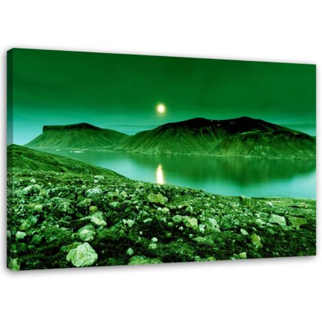 Tableau sur toile Paysage de montagne vert 60x40 (1/5)