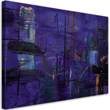 Tableau sur toile Abstraction de la main violette à la main 60x40 (1/5)
