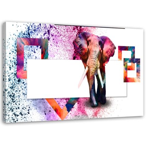 Cadre déco Animaux éléphants 60x40 (1/5)