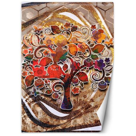 Papier peint Arbre de vie coloré Klimt 150x210 (1/5)