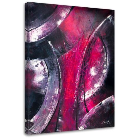 Tableau déco Moderne Abstrait Violet 70x100 (1/5)