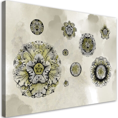 Tableau sur toile Formes géométriques florales 100x70 (1/5)