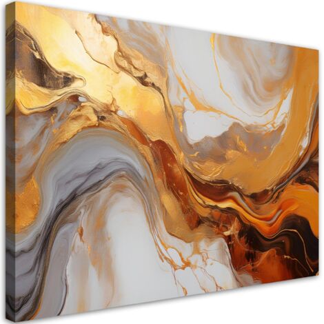 Tableau déco Texture Or Cuivre Abstrait 100x70 (1/5)
