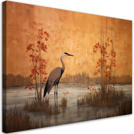 Tableau déco Grue orientale 100x70 (1/5)